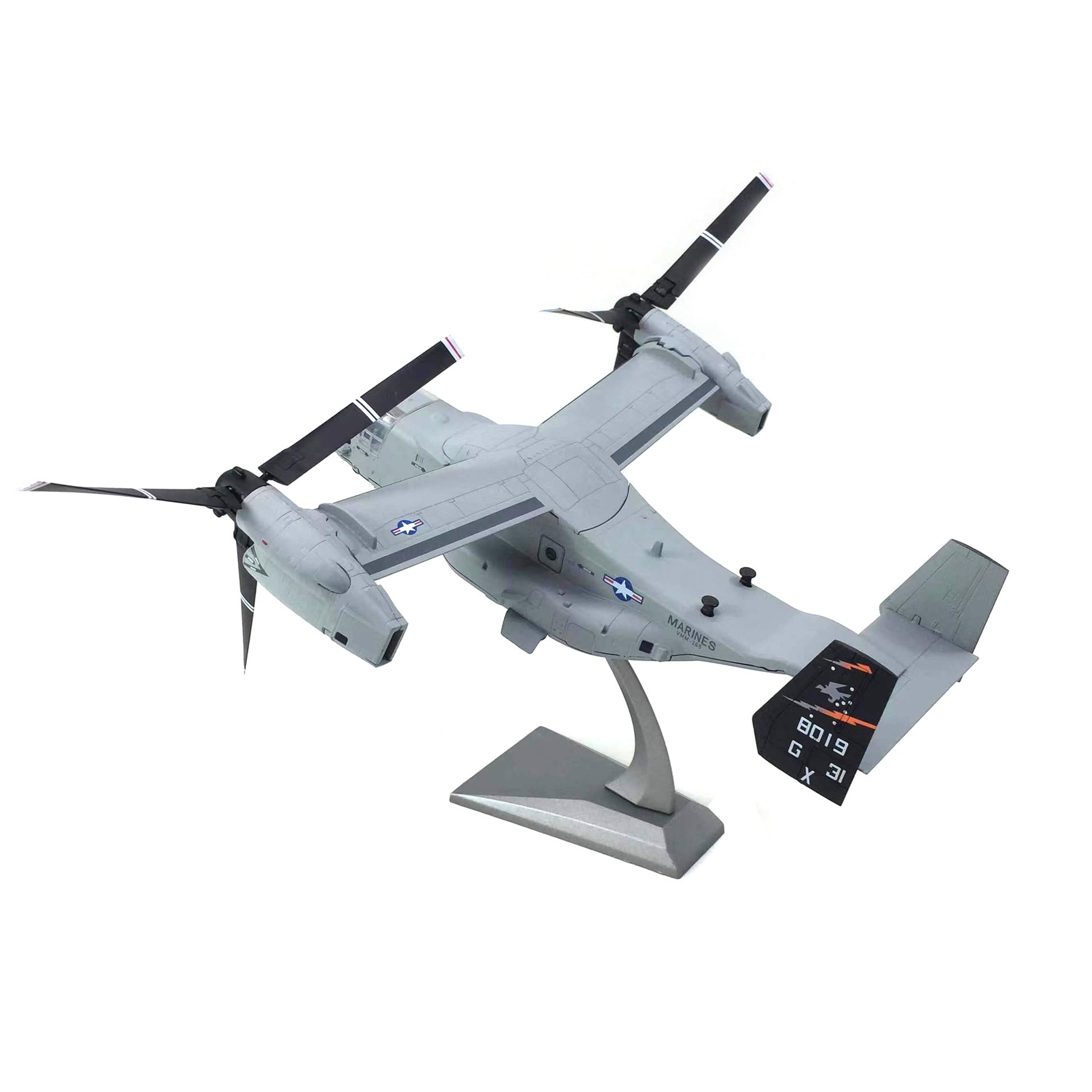 1/72 MV-22 Osprey Diecast Metal Model - US Military Tiltrotor Transport Aircraft with Stand by NUOTIE