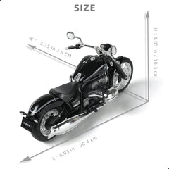 1/12 Die-cast BMW R18 Motorcycle Scale Model, Black, Welly