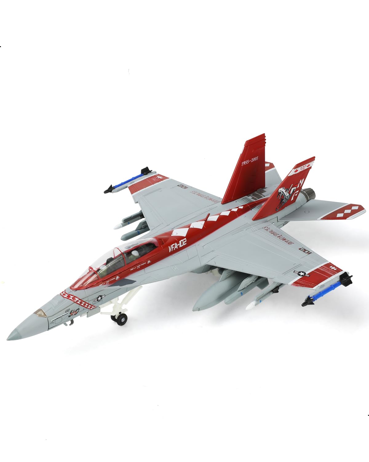 NUOTIE Model 1/100 F/A-18F Super Hornet Diecast Model VFA-102