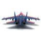 NUOTIE 1/100 Pre-Build Model Kits SU-35 Airplane Model Russian Knight Fighter Aircraft Alloy Diecast Airplanes Military Display Model Aircraft for Collection or Gift