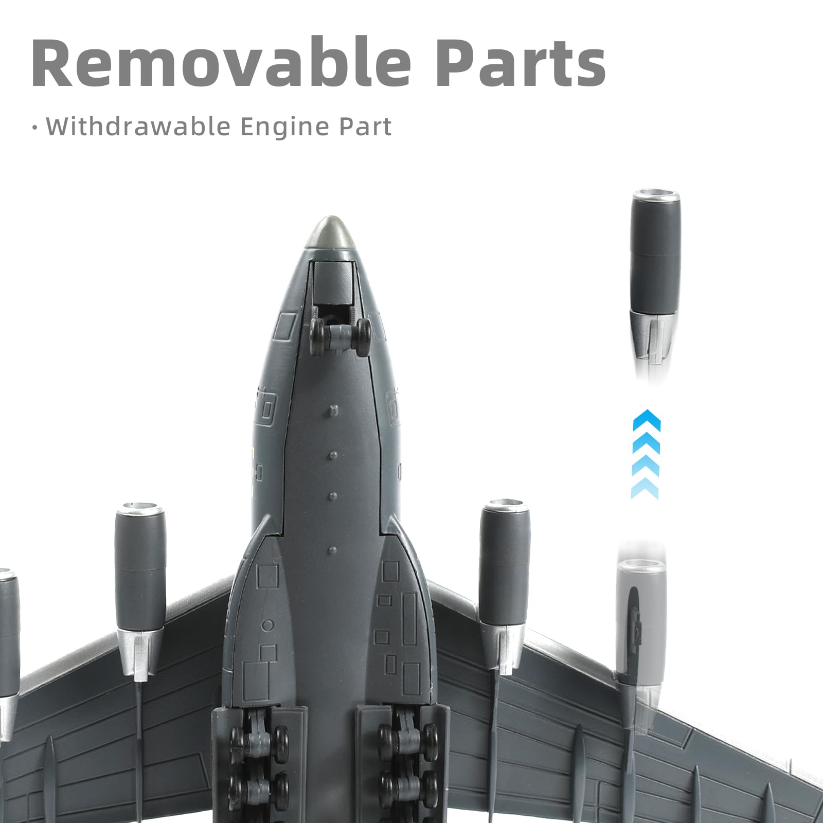 1:200 Diecast Metal Y-20 Kunpeng Air Force Transport Model - Military Plane with Stand