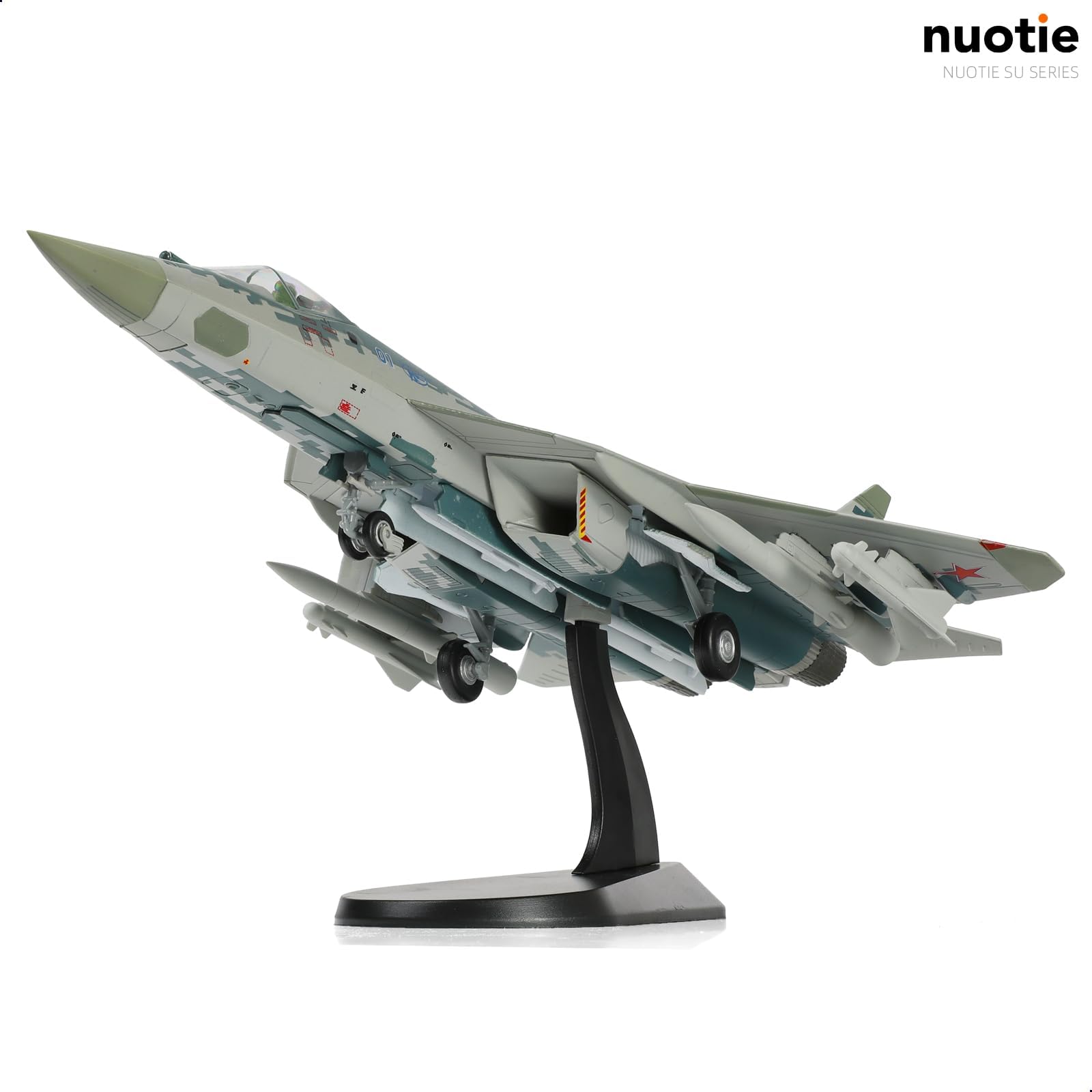 1/72 Sukhoi SU-57 Felon Diecast Metal Model - Russian Stealth Fighter Jet with Display Stand