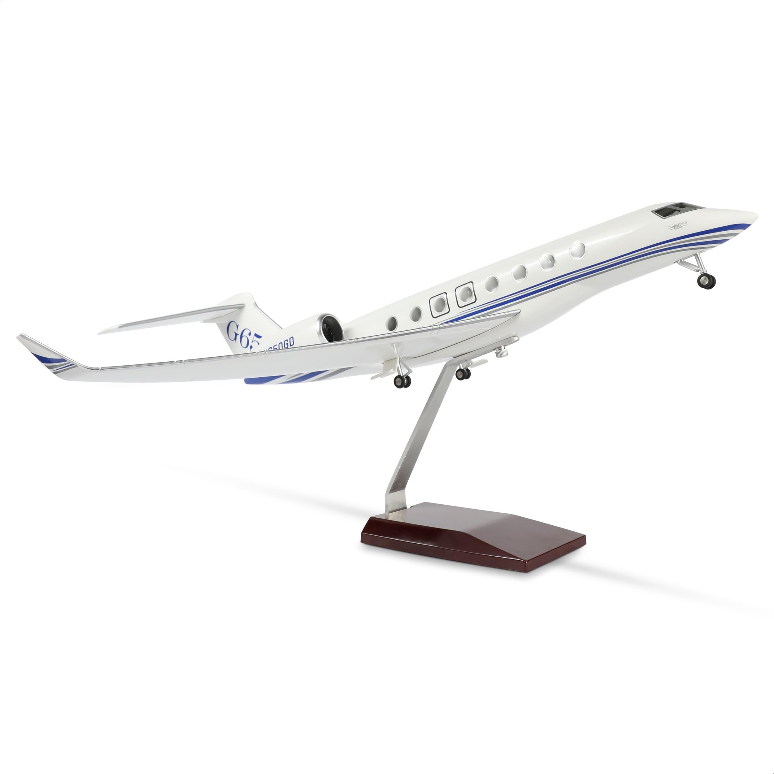 1/67 Gulfstream G650 Private Business Jet Resin Model with Stand (Large Scale)