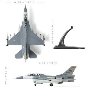 1/72 F-16D Fighting Falcon Block 42 “MiG Killer” Diecast Aircraft Metal Jet Model (90-0778) by NUOTIE