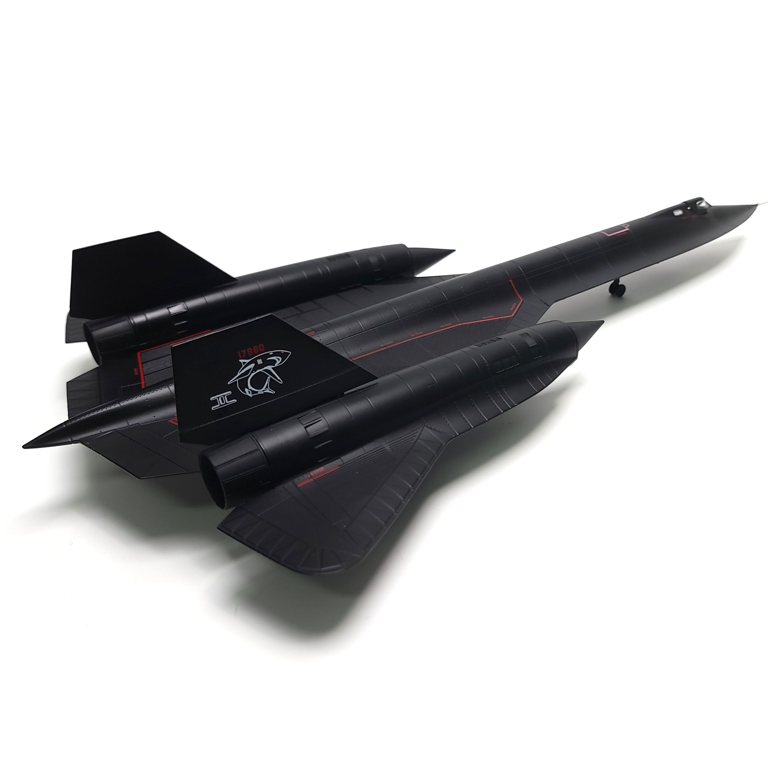1:72 Diecast Metal SR-71 Blackbird Model - USAF High-Speed Spy Plane with Stand by AF1