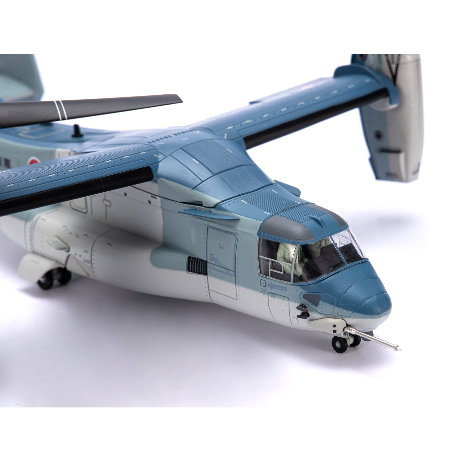 1/72 V-22 Osprey Diecast Metal Model - US Navy Foldable Tiltrotor Aircraft with Stand by NUOTIE