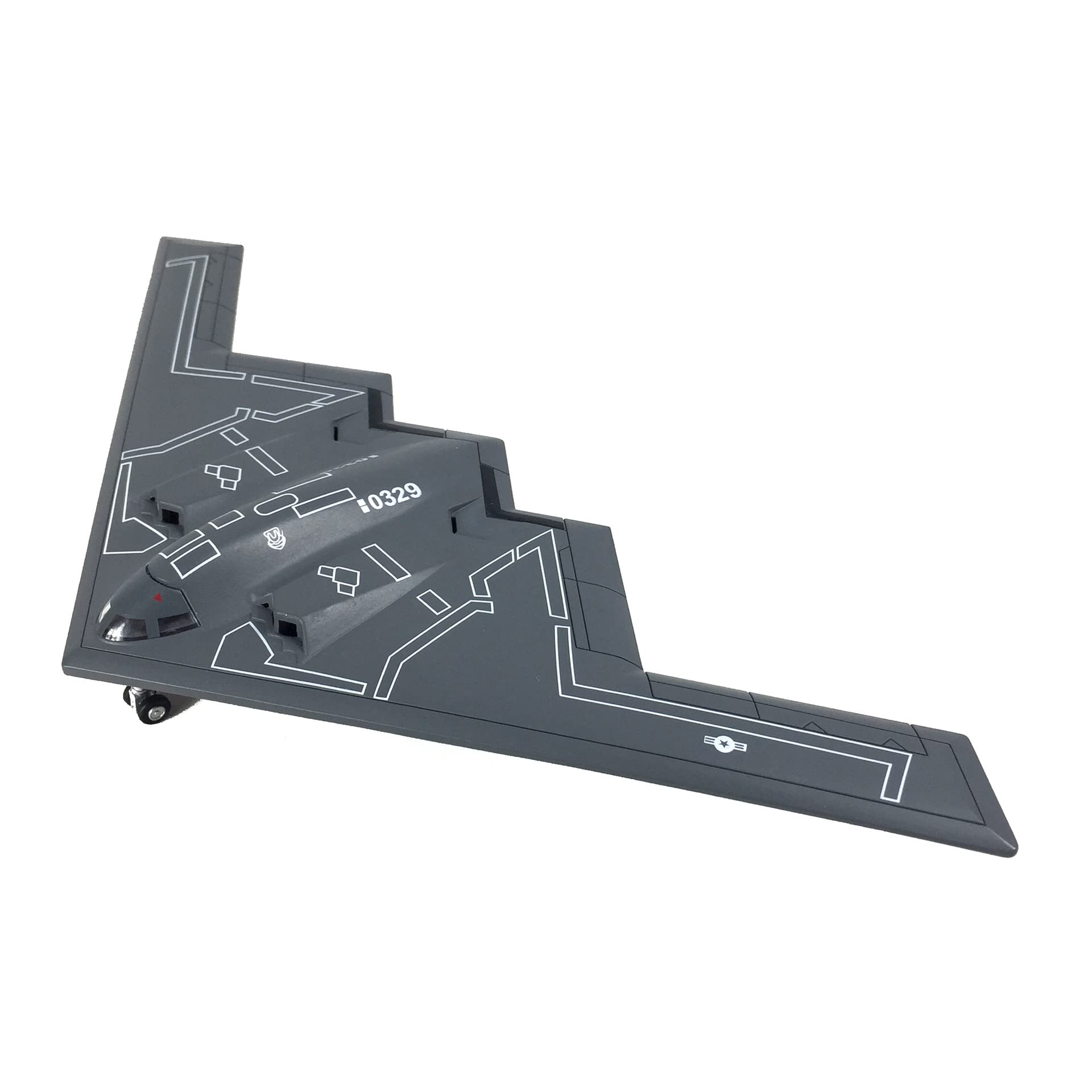 1/200 Northrop B-2 Spirit Diecast Metal Model - USAF Stealth Strategic Bomber with Stand by NUOTIE