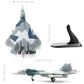 1/100 SU-57 Aircraft Russian Sukhoi Diecast Metal Model Kit su-57 Military Airplane Model Pre-Build Alloy Fighter Model for Adults Enthusiasts Collections or Gift（Splinter Camo）