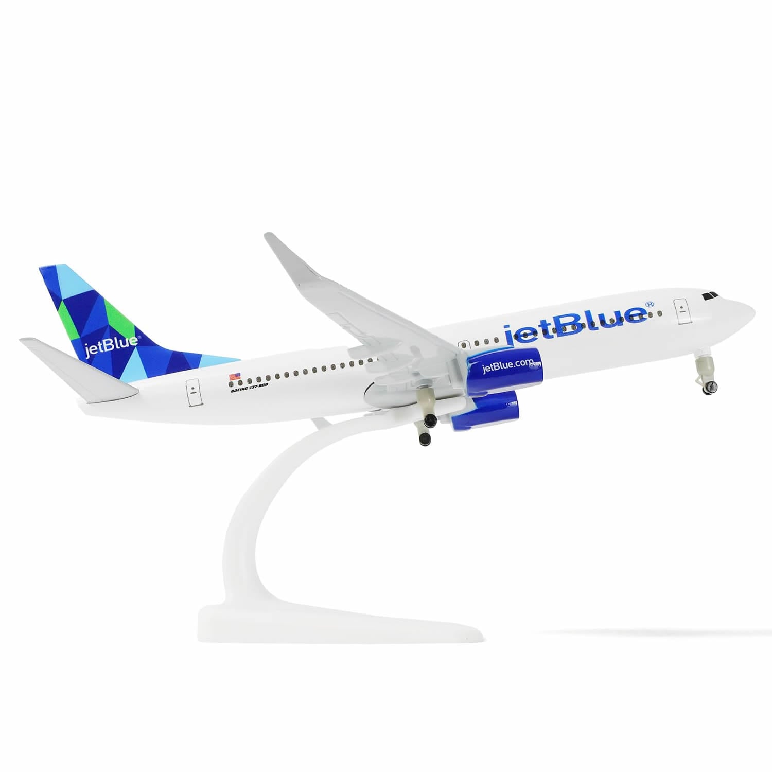 1/300 JetBlue Boeing 737 Diecast Airliner Model | Finished Metal Aviation Display with Stand