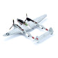 NUOTIE 1/48 Airplane Model U.S. Air Force P-38J Lightning Heavy Fighter Model Die-Cast Aircraft Military Metal Airplane Model Collection and Gift