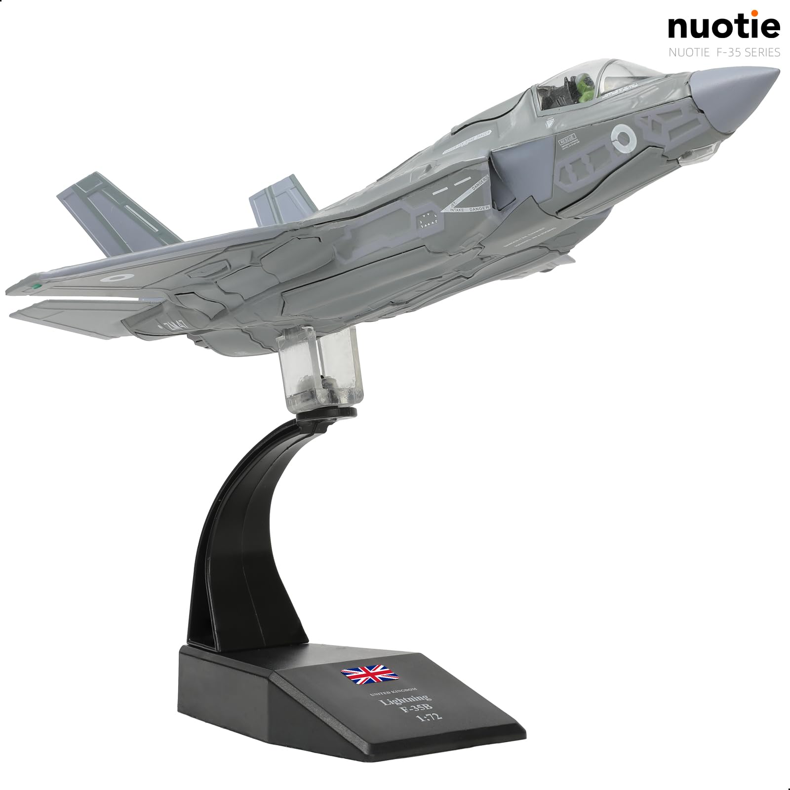 1/72 F-35B Lightning II Diecast Metal Model - Royal Air Force Fighter Jet (138EAW) with Stand