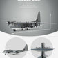 NUOTIE AC-130J Ghostrider gray diecast metal aircraft model with size details