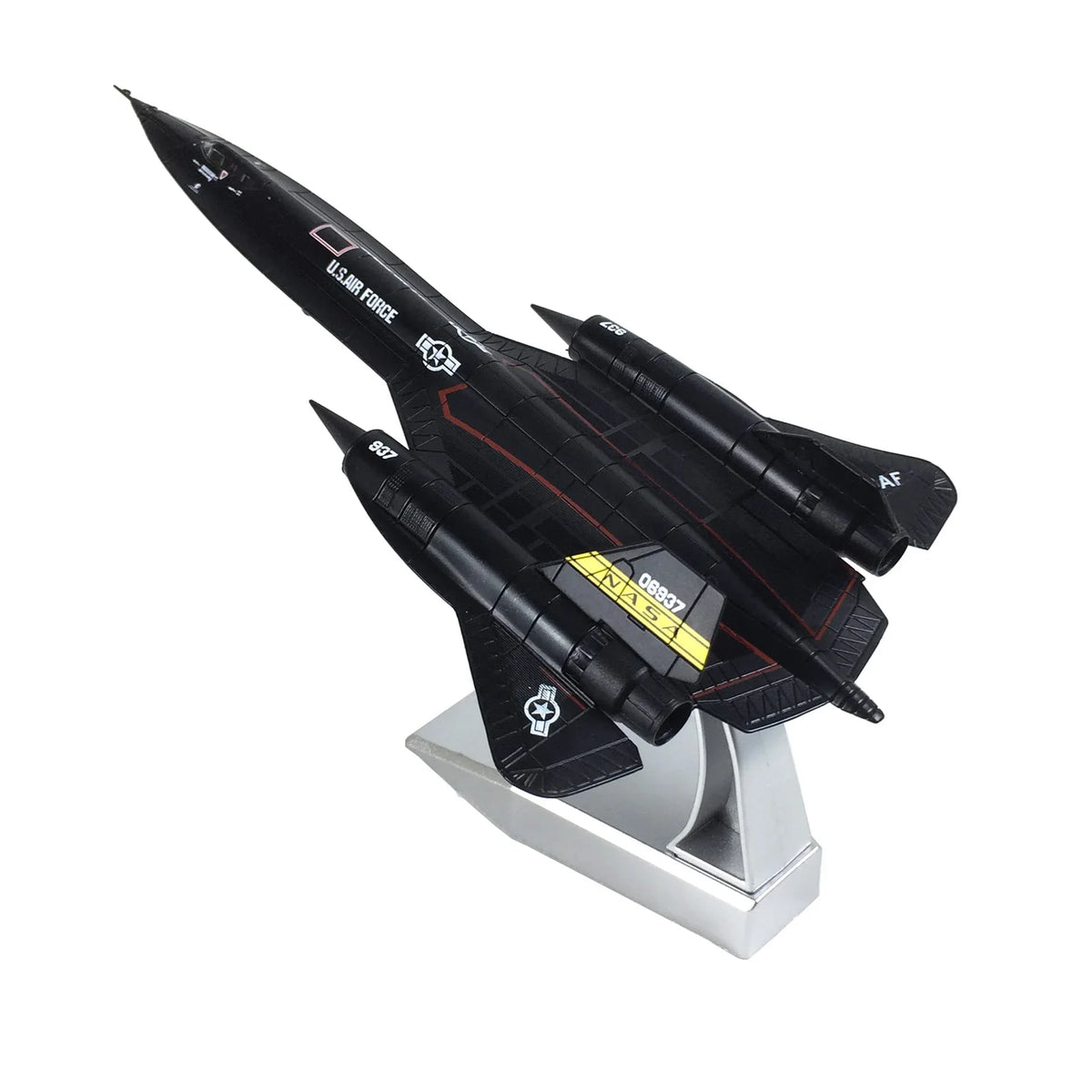 NUOTIE 1/144 Lockheed SR-71 Blackbird diecast model aircraft top view