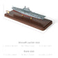 1/700 USS Enterprise CV-6 Aircraft Carrier Metal Diecast Boat Model WWII U.S. Pacific War Main Force Aircraft Carrier Diecast Model with Display Stand and Dust Box Collection Gift for Adult