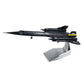 NUOTIE 1/144 SR-71 Blackbird Diecast Metal Aircraft Model Kit Pre-Build Replica Military for Display Collection or Gift