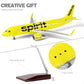 QIYUMOKE 1/80 Spirit A320 Airplane Model with Stand