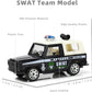 1/87 Metal Diecast SWAT Offroad Car Police Rescue Truck Toy Army Military Vehicle Little People Playset Children's Day Car Toy Gift for 3+ Year Old Boy Kid Toddler （6-in-1 Toy Set）