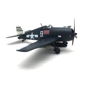 NUOTIE F6F Hellcat diecast model in navy with white star markings, close-up side view.
