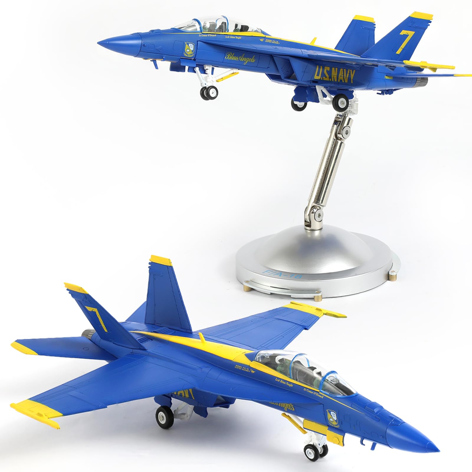 1/72 F/A-18F Hornet Blue Angels Flight Demonstration Squadron Metal Model by NUOTIE
