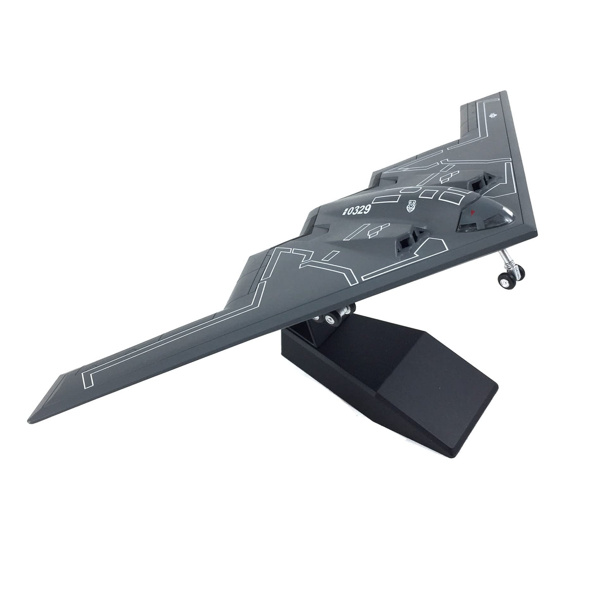 1/200 Northrop B-2 Spirit Diecast Metal Model - USAF Stealth Strategic Bomber with Stand by NUOTIE