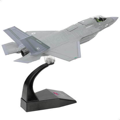 F-35B Lightning II 1:72 Fighter Model Kit Royal Air Force Die-cast Aircraft Model with Bracket, Gift for Military Pilots(F-35B 138EAW)