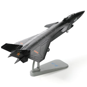 NUOTIE Model J-20 Stealth Fighter Jet diecast metal model aircraft side view on stand