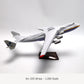 NUOTIE AN-225 Mriya 1:200 Scale Model Aircraft Kit, 17.3 inch Ukraine Painted Metal Die-cast Transport Aircraft Model with Display Stand Adult Airplane Model Kits Gift