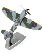 NUOTIE 1/72 Hawker Tempest aircraft with authentic camouflage, top view on display stand