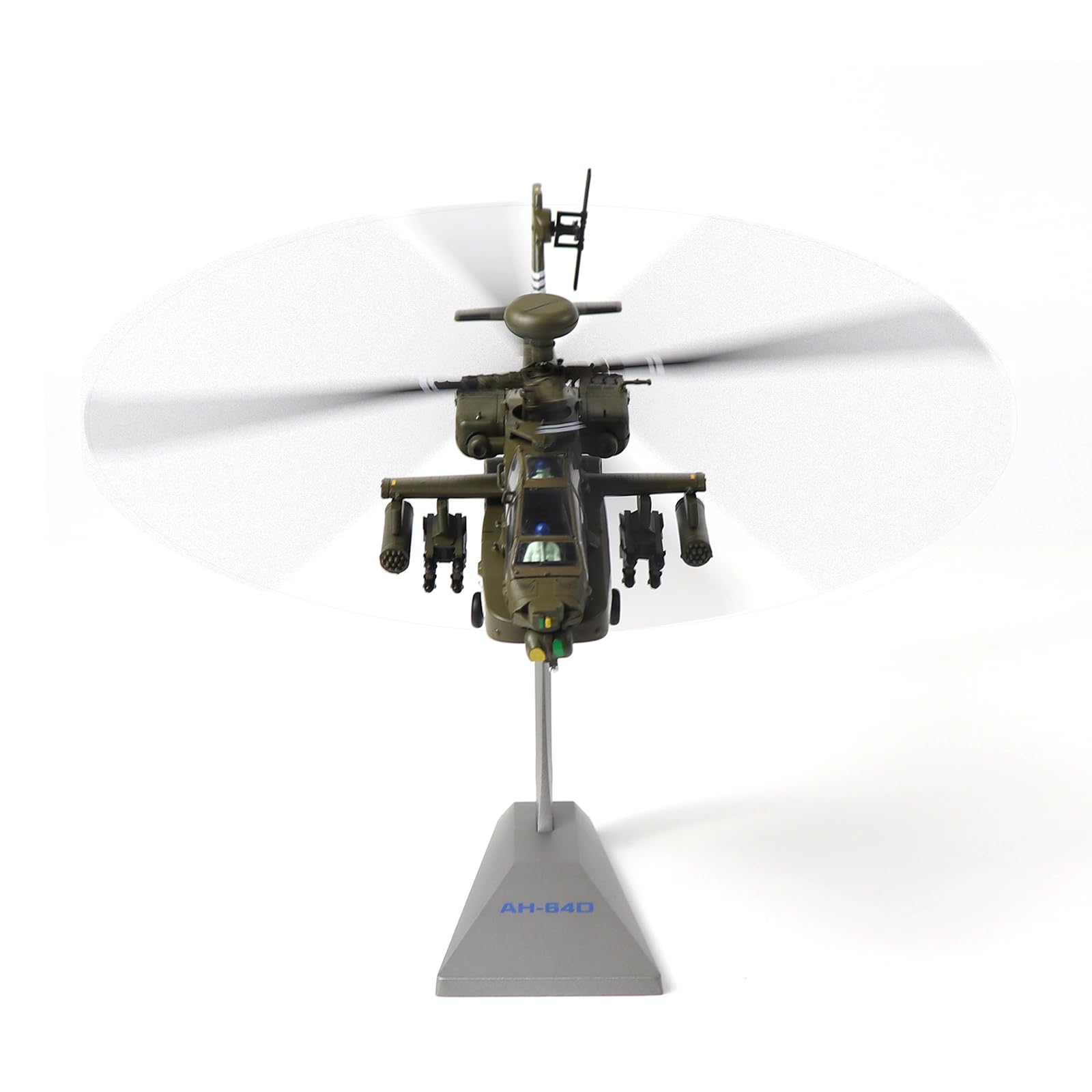 1/72 Scale NUOTIE AH-64A Apache Diecast Metal Model - Military Armed Helicopter