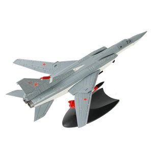 NUOTIE 1/144 Tupolev Tu-22M Backfire Heavy Bomber Aircraft Model Russia Bomber Aircraft Model Metal Diecast Plane with Display Stand Collection Gift for Adults