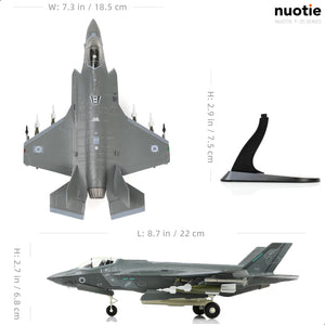 1/72 F-35I Israeli Air Force Stealth Fighter Aircraft Model Military Joint Attack Aircraft Diecast Metal Model for Adult Military Enthusiast Collection Display or Gift