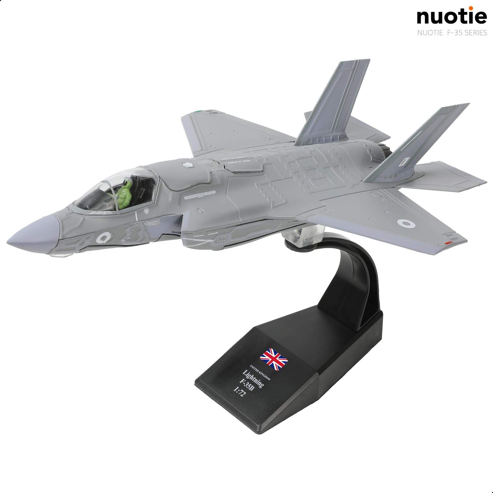 1/72 F-35B Lightning II Diecast Metal Model - Royal Air Force Fighter Jet (138EAW) with Stand
