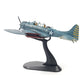 1:72 Douglas SBD Dauntless Metal Airplane Model Kit Diecast Alloy Fighter Model Vintage Combat Plane Prebuild Military Aircraft Collection for Display or Gift