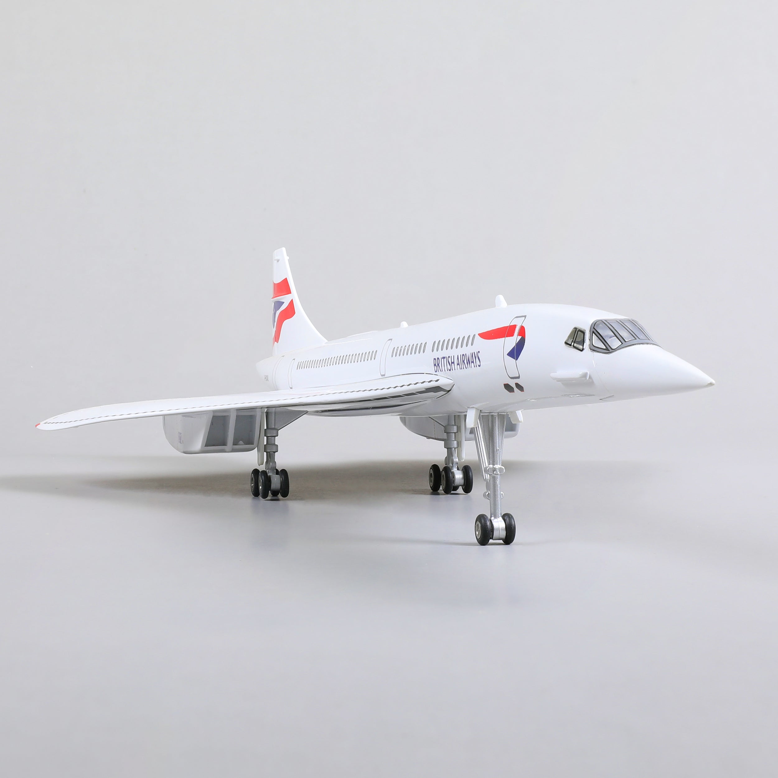 1:125 Concorde British Airways Diecast Airplane Model | Finished Large Scale Supersonic Jet Display