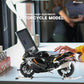 RISOPEN 1:6 Suzuki Hayabusa motorcycle model in black displayed on a desk with a laptop