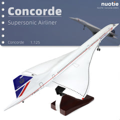 1/125 Singapore Airlines Concorde Supersonic Aircraft Model, Resin Collector's Display by QIYUMOKE