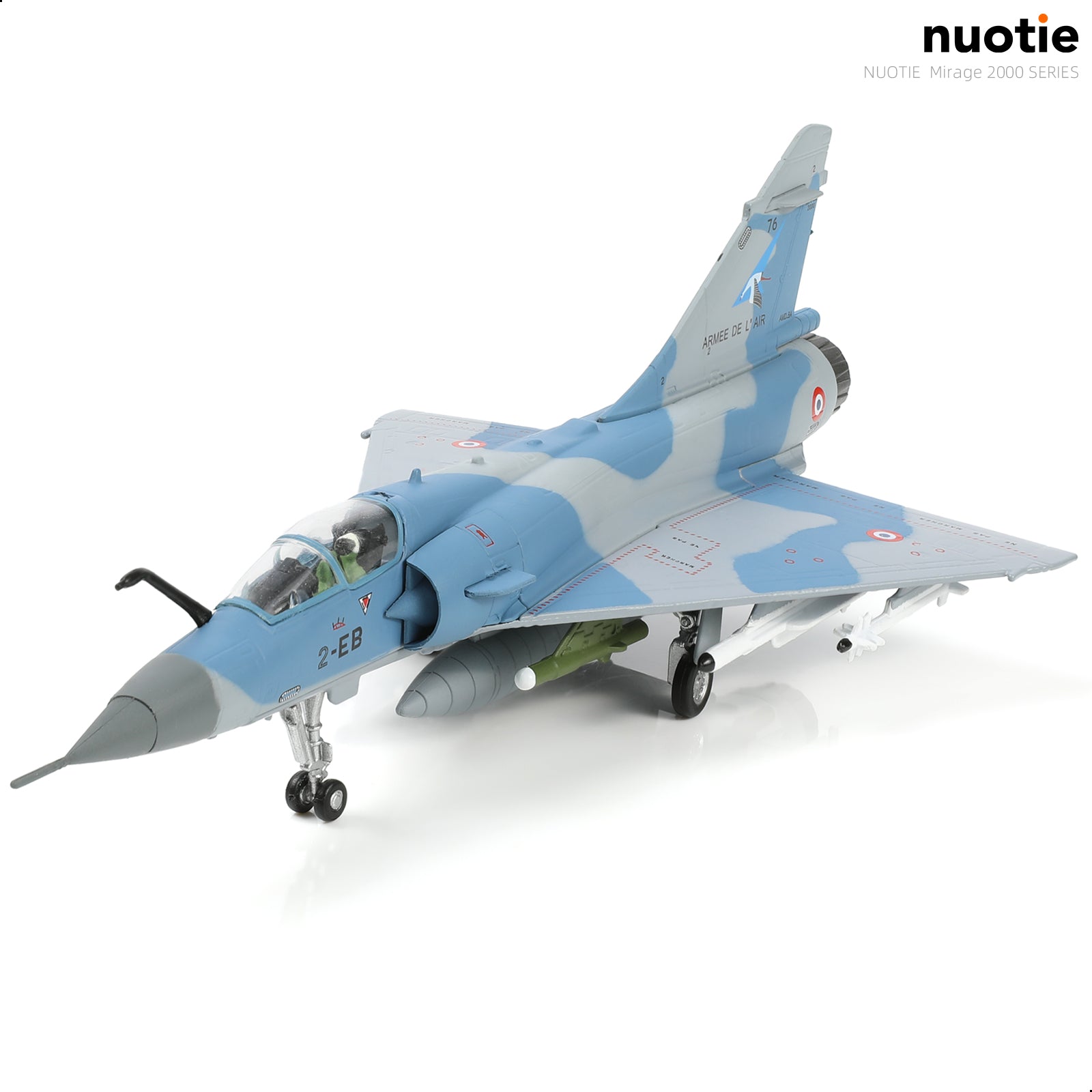 1/100 Mirage 2000C-5F Diecast Metal Model - French AF "3rd Stork Squadron" Fighter (2-EB)