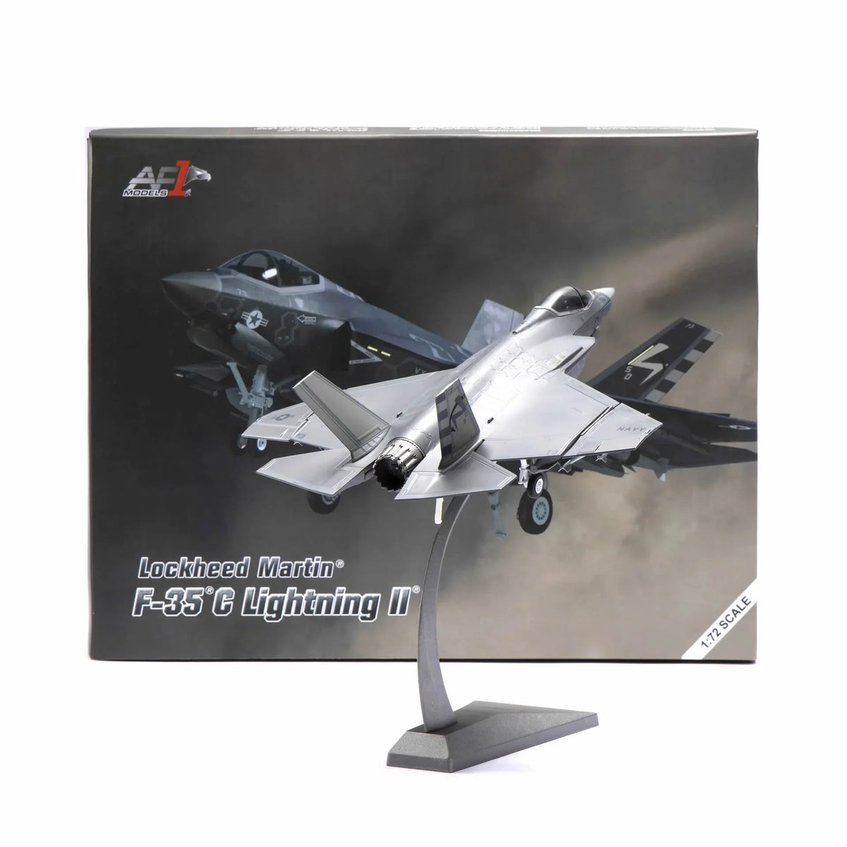 NUOTIE F-35C Lightning II diecast metal model displayed with packaging