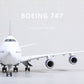 1/160 Boeing 747 Delta Airlines 17 inchs Large Model Diecast Airplane Model Kits with Stand Airlines Model Plane Display Collectible for Aviation Enthusiast Gift