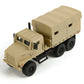 1:64 Diecast USMC MTVR MK23 Medium Tactical Vehicle Military Truck Scale Model, Desert Camouflage,7-Ton Cargo Truck Replica