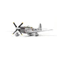 P51-D Mustang 1/72 Metal Airplane Model Kit with Stand WWII Diecast Fighter Model Vintage Prebuild Military Aircraft Collection for Display or Gift (Big Beautiful Doll)