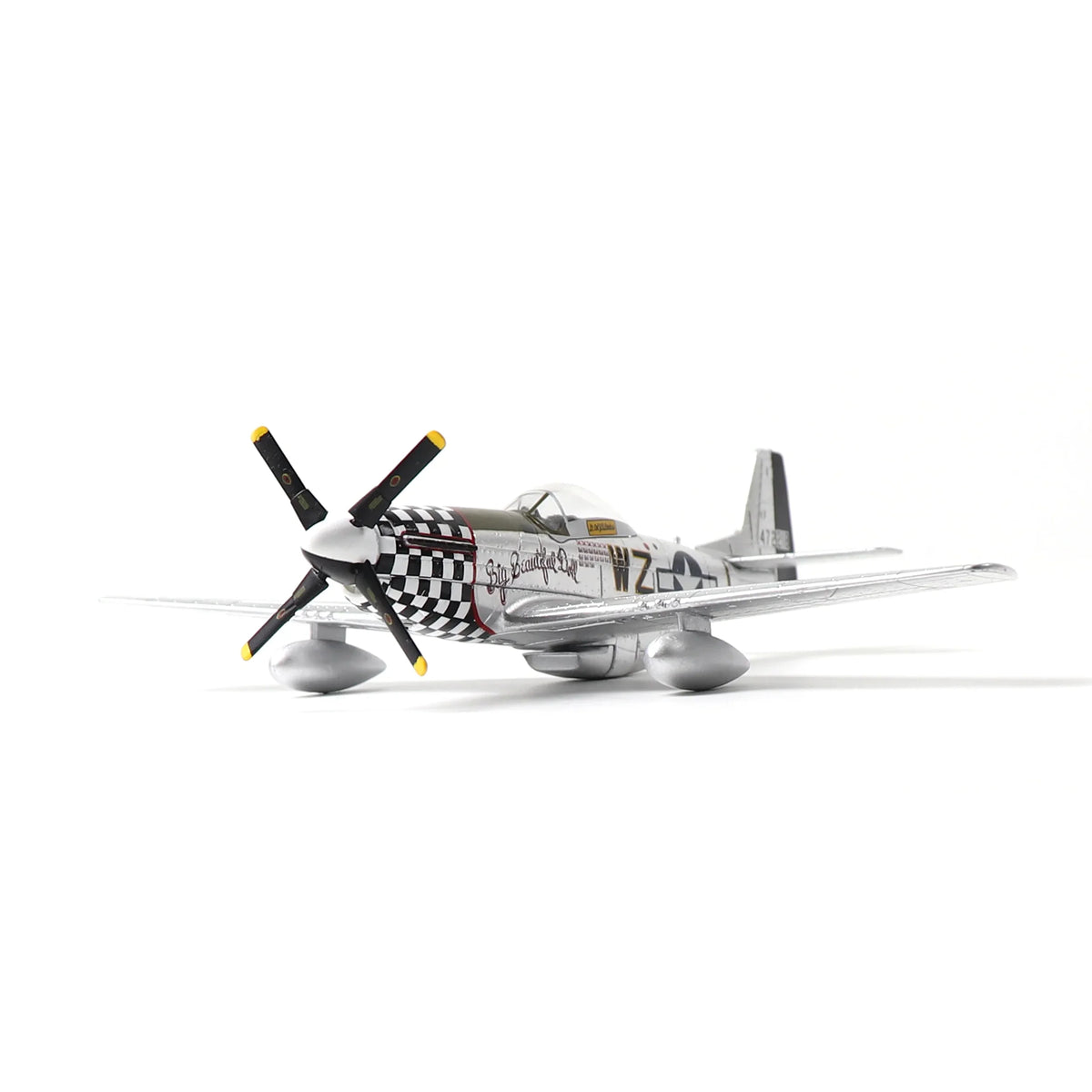 AF1 P-51D Mustang diecast metal model aircraft front view