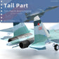 NUOTIE Sukhoi su-27 Flanker 1/100 Diecast Metal Aircraft Model Kit Soviet Union Military Fighter Alloy Pre-Build Replica Airplane Model with Display Stand for Adults Enthusiasts Collections or Gift