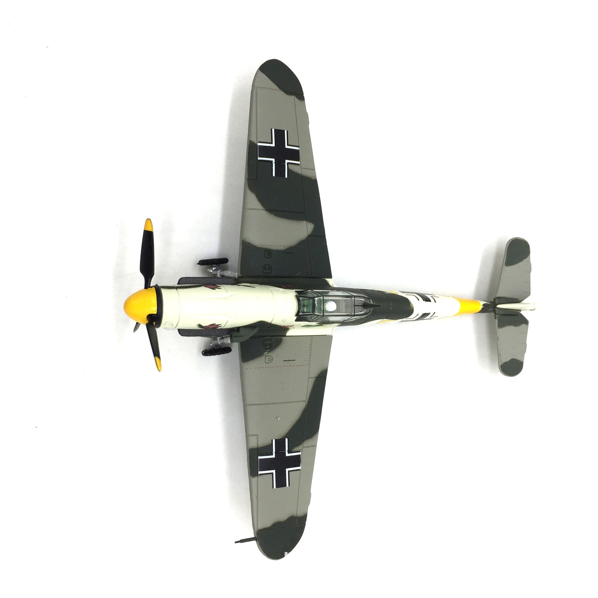 1/72  Messerschmitt Bf-109 Diecast Metal Model - WWII German Fighter "Jungle Camouflage"