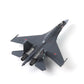 Sukhoi SU-35 Super Flanker 1/100 Diecast Metal Aircraft Model Kit Military Fighter Alloy Pre-Build Replica Airplane Model with Display Stand for Enthusiasts Collections or Gift