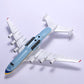 NUOTIE AN-225 Mriya 1:400 Scale Model Ukrainian Painting Aircraft Kit, Metal Die-cast Transport Aircraft Model with Display Stand, Airplane Model Kits Gift