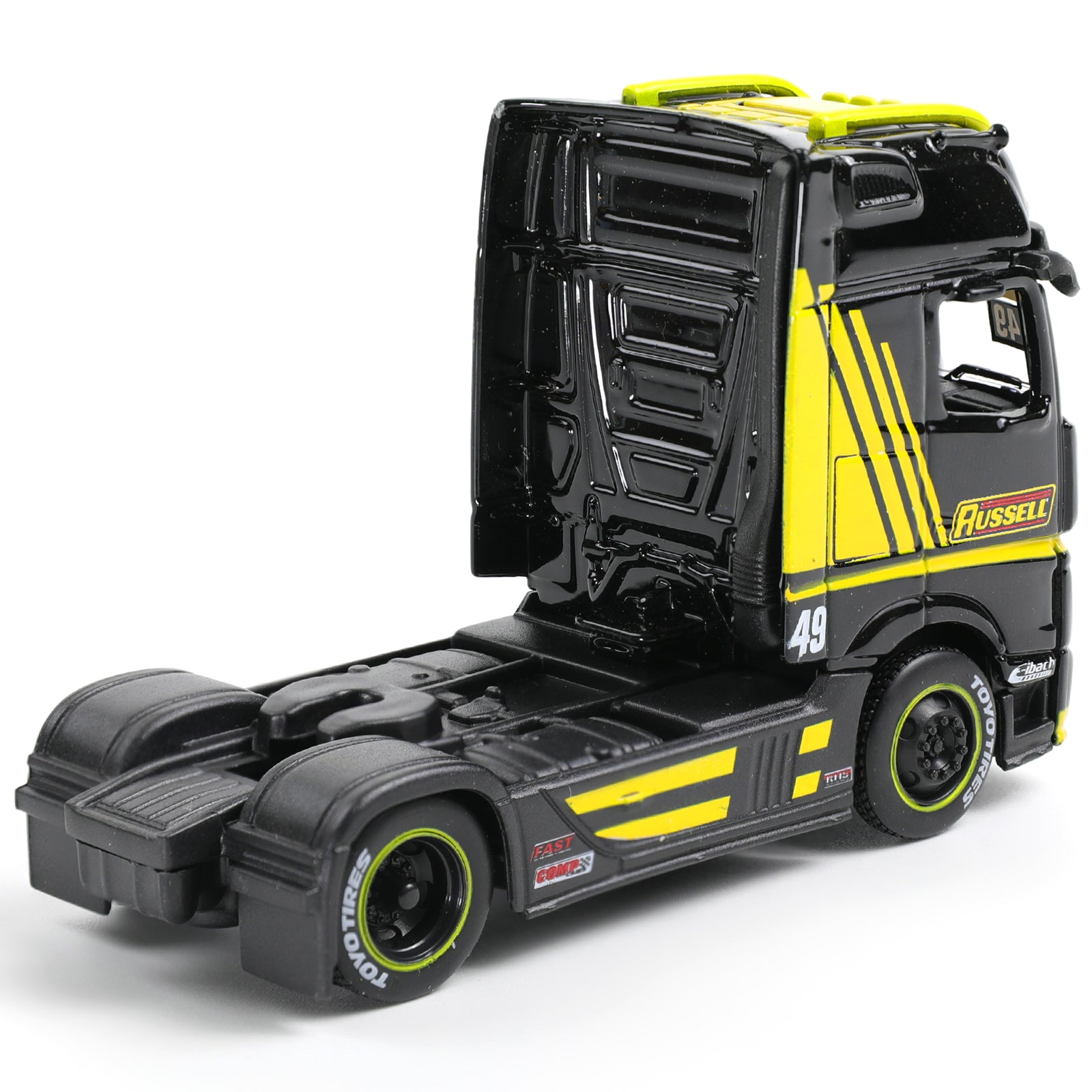 1:64 Die-cast Mercedes-Benz Actros 1851 Container Semi Truck Scale Model, MAISTO