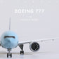 1/150 Boeing 777-300ER AA Airlines 18.5 inchs Large Model Diecast Airplane Model Kits with Stand Airlines Model Display Collectible for Aviation Enthusiast Gift