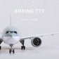 1/150 Boeing 777-300ER A7-BEB Qatar Airways 18.5 inchs Large Model Diecast Airplane Model Kits with Stand for Aviation Enthusiast Gift (World Cup Commemorative Livery)