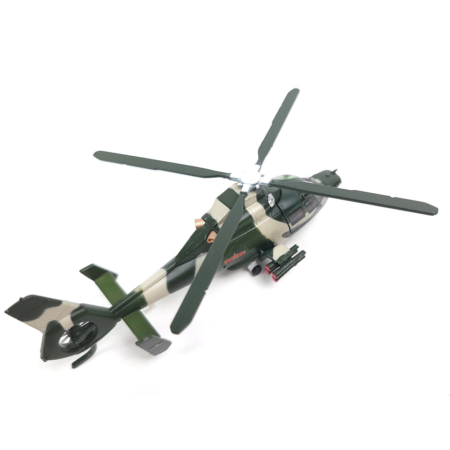 1:100 Dolphin SA365N/N1（Z9）Helicopter Model Kit Gunship Diecast Attack Helicopter Suitable for Collect and Gift